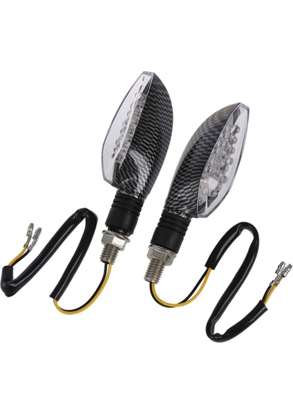 4pcs 12V Karbon Motosiklet Motosiklet LED Turn Sinyal Göstergesi Açık Sarı Ampul (Yurt Dışından) fiyatları