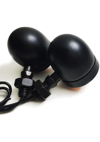 8pcs Siyah Motosiklet Dönüş Sinyal Göstergesi Lamba Honda Fatboy Helikopter Bobber Suzuki (Yurt Dışından) modelleri