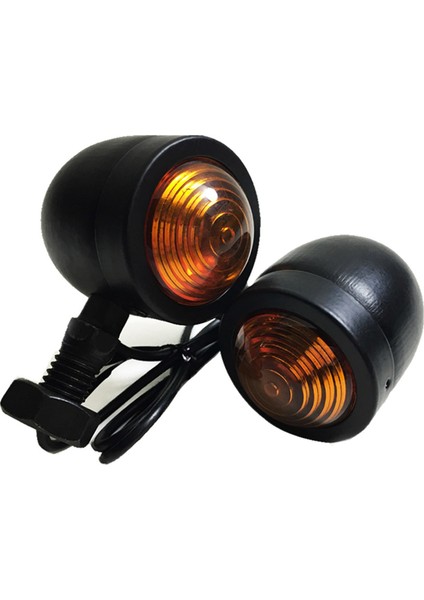 8pcs Siyah Motosiklet Dönüş Sinyal Göstergesi Lamba Honda Fatboy Helikopter Bobber Suzuki (Yurt Dışından) fırsatları