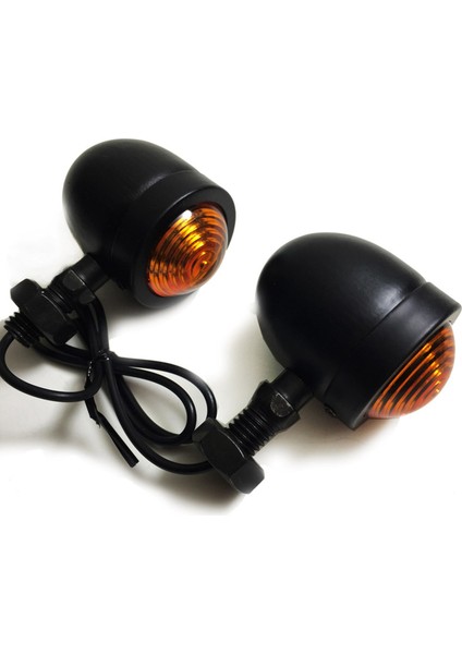 8pcs Siyah Motosiklet Dönüş Sinyal Göstergesi Lamba Honda Fatboy Helikopter Bobber Suzuki (Yurt Dışından) indirimleri