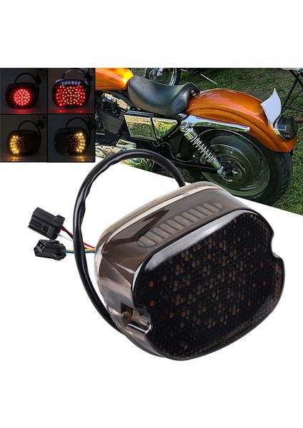 Motosiklet LED Fren Kuyruk Işığı Harley Sportster Dyna Için Entegre Dönüş Sinyali (Yurt Dışından)