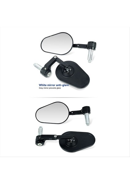 Motosiklet Universal Dikiz Aynası Katlanabilir Üstlenebilir Kamaralı Anti-Gaze Anti-Kazançlı Ayna 13MM-14MM Veya 17MM-19MM Handbar B Cam (Yurt Dışından) indirimleri