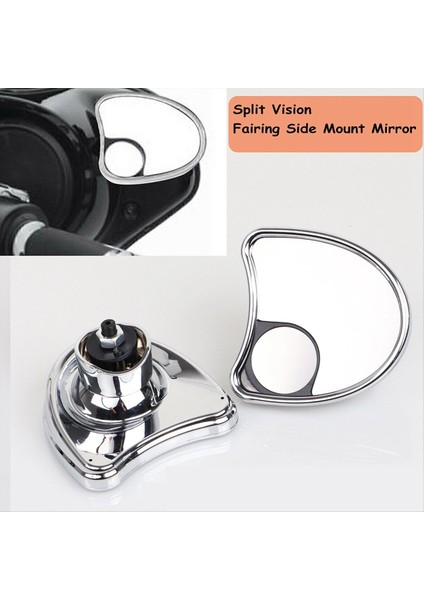 Chrome Batwing Iç Kaplama Dağı Yan Aynalar Harley Touring Için Nokta (Yurt Dışından) fırsatları