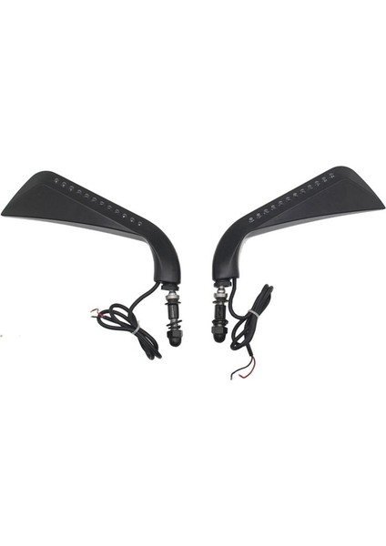 Harley Dyna Fatboy Softail Sportster Için LED Dönüş Sinyali Işığı ile Motosiklet Orak Dikiz Yan Ayna (Yurt Dışından)