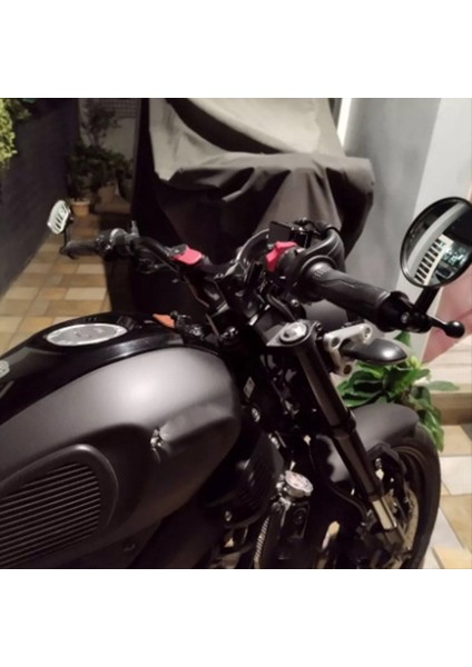 Motosiklet Gideri Yan Aynası Bisiklet Tramvay Aracı Aracı Atv/utv Için Ayarlanabilir Yuvarlak Ayna Evrensel (Yurt Dışından) fırsatları