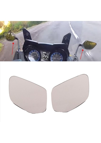 Yamaha Için Yamaha T-Max Tmax 530 TMAX530 Aksesuarlar Dışbükey Ayna Artış Artış Aynaları Yan Ayna Görünüm Görme Lens (Yurt Dışından) modelleri