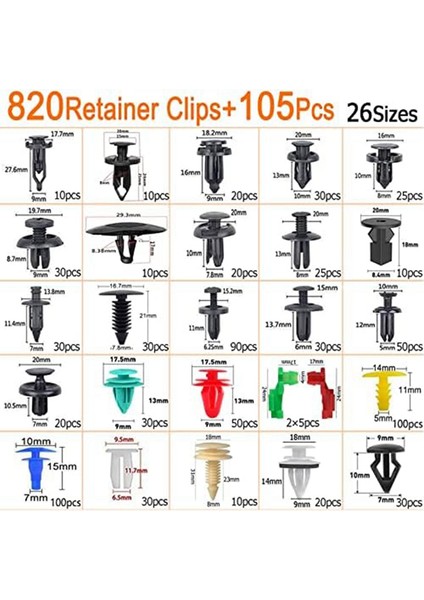 Araba Tamponu Tutucu Klipsleri Plastik Perçinler Bağlantı Elemanları Sap Çubuğu Klipsi (Yurt Dışından) modelleri