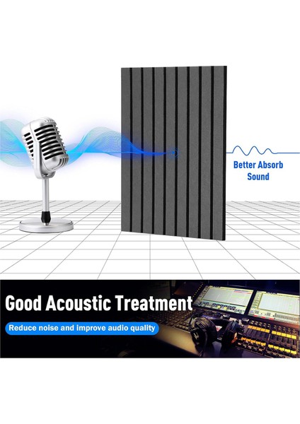 12 Adet Ses Geçirmez Akustik Panel, 14X12X0.4 Inç Oda, Ofis Için (Yurt Dışından) fırsatları