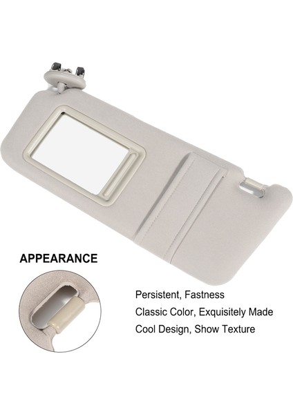 2007-2011 Yılları Için Sol Bej Araba Güneşliği Gölgeliği (Yurt Dışından) modelleri