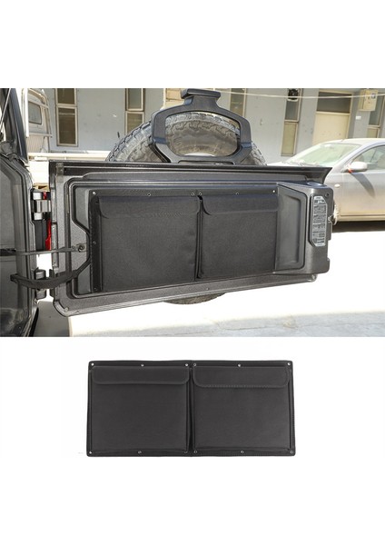 Jeep Wrangler Için Jk Jl 2007-2023 Kuyruk Kapısı Depolama Çantası Aracı Kiti Organizatör Araç Aksesuarları, Siyah (Yurt Dışından) fiyatları