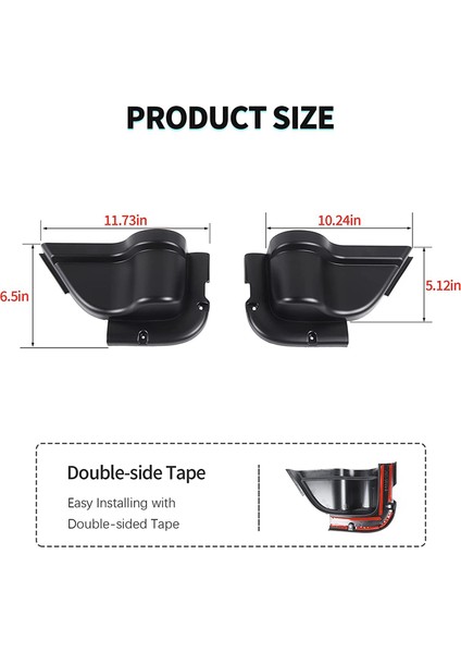 Ön Kapı Yan Ekleme Depolama Cepleri, 2011-2017 Jeep Wrangler Jk 2/4 Kapı Için Fincan Tutucu Iç Aksesuarları ile Kutu (Yurt Dışından) indirimleri