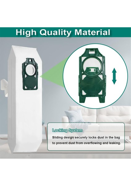 6pcs Yedek Yedek Parçalar Riccar Surpalit Için Toz Çanta R10S R10D R10O Robot Vakum Süpürge Çöp Torbası (Yurt Dışından) fırsatları