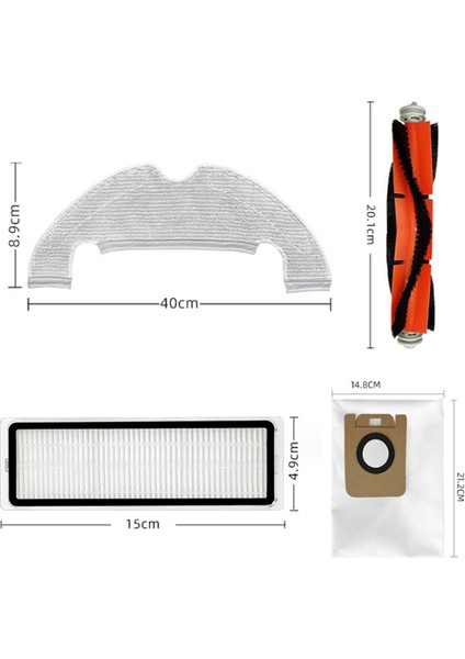 Dreame Bot D10 Için 22PCS Plus RLS3D/Z10 PRO/L10 Plus Robot Vakum Süpürge Parçaları Ana Yan Fırça Filtresi Paspas Toz Çanta (Yurt Dışından) modelleri