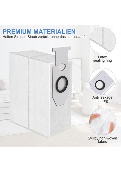 Eureka J12 Ultra/midea V12 Robot Vakum Süpürge, Toz Torbası Yedek Torba Aksesuar Seti (Yurt Dışından) fiyatları