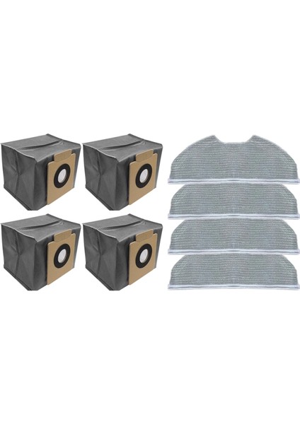 Eufy X8 Pro Robot Vakum Değiştirme Paspas Pedleri Toz Çantaları Parça Aksesuarları (Yurt Dışından)