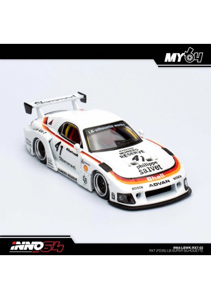1/64 MAZDA RX7 (FD3S) LB-SUPER SILHOUETTE IN64-LBWK-RX7-02 fırsatları