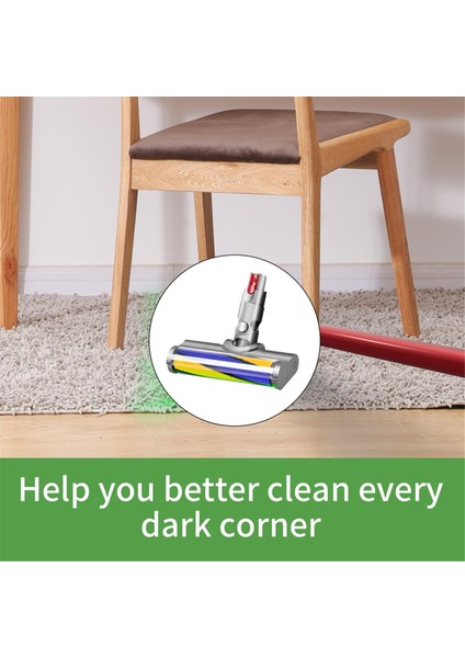 Dyson V10 Slim V12 Kablosuz Temizlik Ahşap Zemin Fırça Başlığı Için Toz Algılama Işığı ile Motorhead Vakum Ekleri (Yurt Dışından) fiyatları