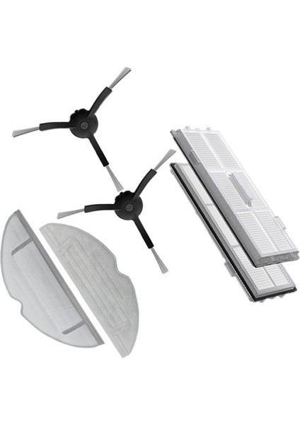 Roborock S8 S8+ Vakum Temizleyici Yedek Parçalar Aksesuarları Yan Fırçalar Bezler Bezler Hepa Filtreleri Aksesuar (Yurt Dışından)