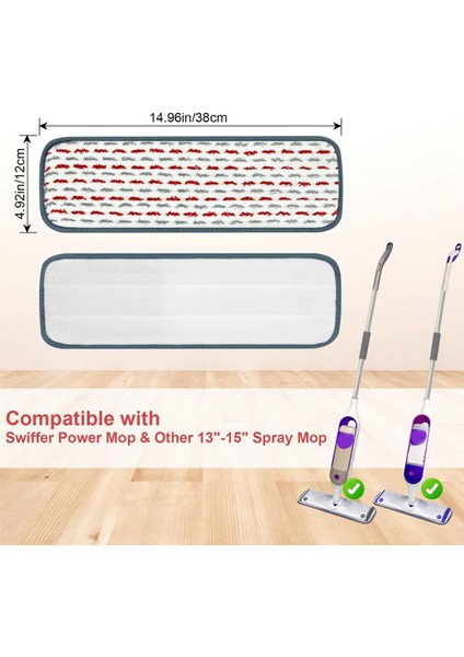 4 Swiffer Için Uyumlu Paket Kalın Paspas Pedleri, Swiffer Sprey Güç Paspas Islak Pedler Için Güç Paspas Doldurma Pedleri Doldurur (Yurt Dışından) fırsatları