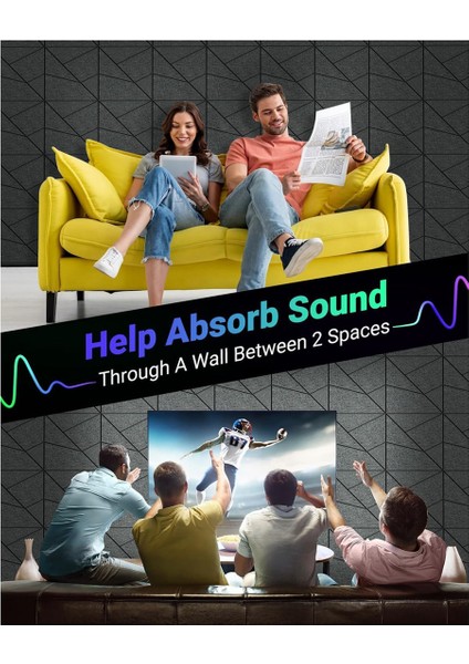 12 Adet Ses Geçirmez Duvar Panelleri Stüdyo, Ofis, Oda Için Akustik Paneller (Yurt Dışından) modelleri