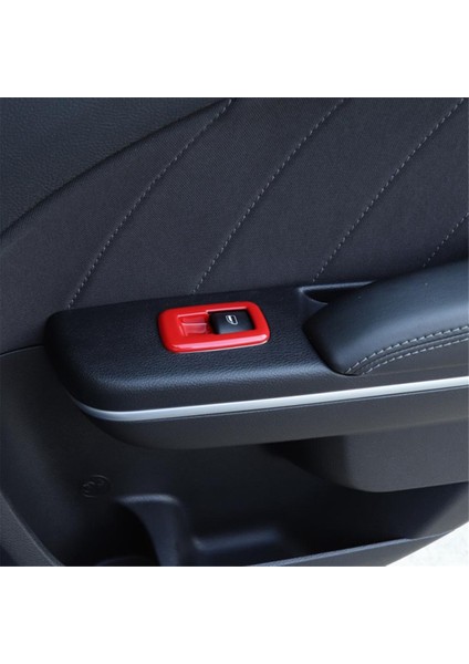 4 Adet Kırmızı Araba Iç Cam Kaldırma Döşemesi (Yurt Dışından)