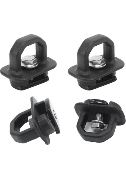 Siyah Kamyonet Kasası Yan Duvar Ankrajları 4 Parça Set Silverdo Için (Yurt Dışından) modelleri