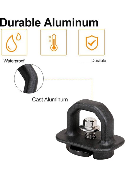 Siyah Kamyonet Kasası Yan Duvar Ankrajları 4 Parça Set Silverdo Için (Yurt Dışından) fırsatları