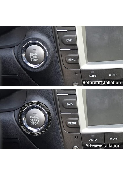 Araba Motoru Başlatma Durdurma Düğmesi Halkası Trim Kapağı Is IS250 06-12 (Yurt Dışından) modelleri