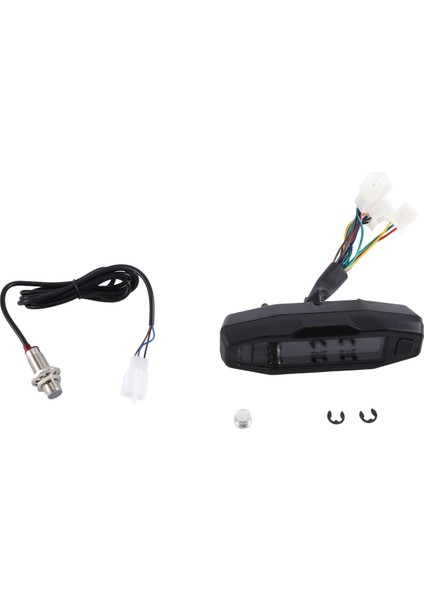 Evrensel Motosiklet Hız Göstergesi Takometre Yağ Göstergesi Hd Ekran B (Yurt Dışından)