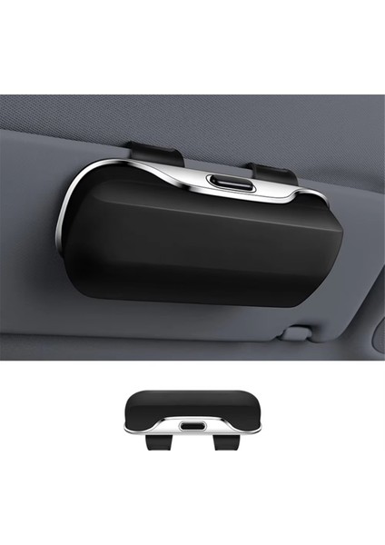 Push Switch Araç Gözlükleri Kutu Şok Geçirmez Istikrarlı Araba Güneş Gözlüğü Tutucu Kayıpsız Kurulum Genişletme Alanı Gözlük Kutusu, A (Yurt Dışından) fırsatları