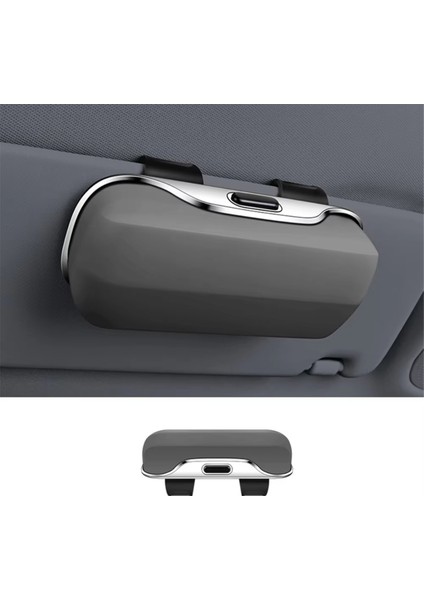 Push Switch Araç Gözlükleri Kutu Şok Geçirmez Istikrarlı Araba Güneş Gözlüğü Tutucu Kayıpsız Kurulum Genişletme Alanı Gözlük Kutusu, A (Yurt Dışından) indirimleri