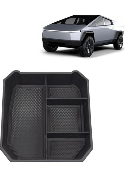 Tesla Cybertruck 2024 Koltukluk Bölmesi Depolama Kutusu Iç Aksesuarlar Için Merkez Konsol Organizatör Tepsisi (Yurt Dışından) modelleri