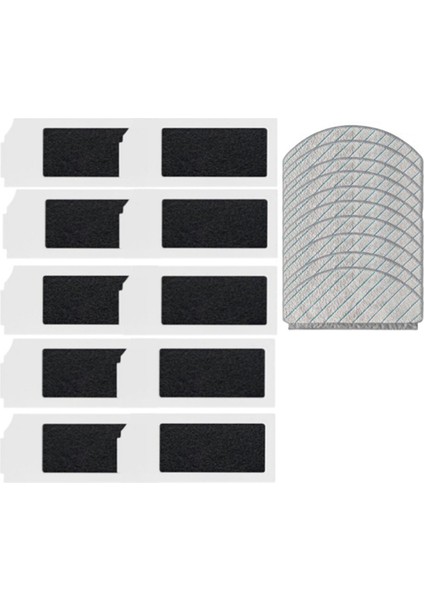 Ecovacs Deebot N20 / N20 Plus / N20 Pro Plus Vakum Parçaları Hepa Filtre Mop Pad Kumaş Aksesuarları (Yurt Dışından)