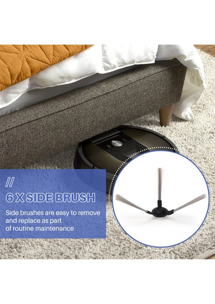 Midea I2 VCR03 Robot Vakum Süpürge Parçaları Için Vakum Süpürge Yan Fırçası Fırça Temizlik Aksesuarları (Yurt Dışından) indirimleri