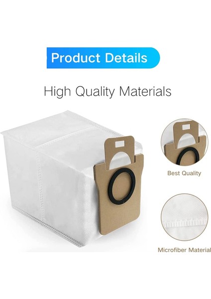 9pcs Toz Torbaları Xiaomi Dreame L10S Ultra Robot Vakum Aksesuarları Parçaları Toz Çantaları (Yurt Dışından) indirimleri