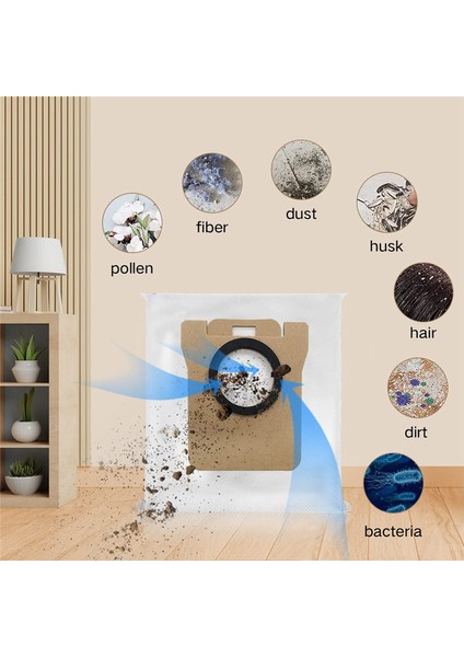 9pcs Toz Torbaları Xiaomi Dreame L10S Ultra Robot Vakum Aksesuarları Parçaları Toz Çantaları (Yurt Dışından)