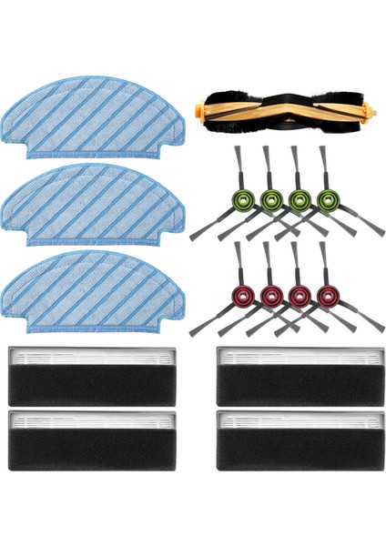 Temizlik Bez Fırçası Filtre Aksesuarları Yedek Parçalar Ecovacs Deebot N8 Pro N8 Pro+ Vakum Süpürge Robotu (Yurt Dışından) modelleri