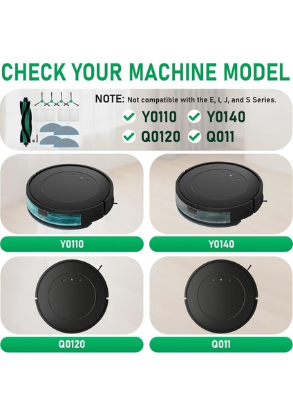Ana Yan Fırça Filtresi Irobot Combo Temel Serisi Y0140 Y0110 Y0112 Robot Vakum Temizleyici Aksesuarları Kiti (Yurt Dışından) fiyatları