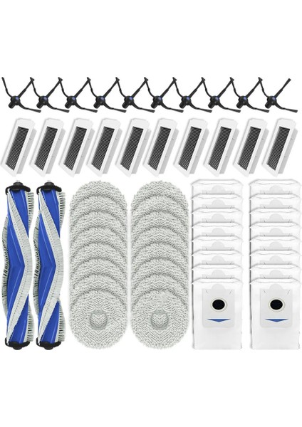 Ecovacs Deeboot Için X5 Omni / X5 Pro Omni Yedek Parçalar Aksesuarlar Ana Yan Fırça Fırter Papa Kumaş Toz Çanta (Yurt Dışından)
