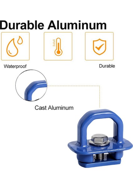Silverdo Için Mavi Kamyonet Kasası Yan Duvar Ankrajları 4 Parça Set (Yurt Dışından) modelleri