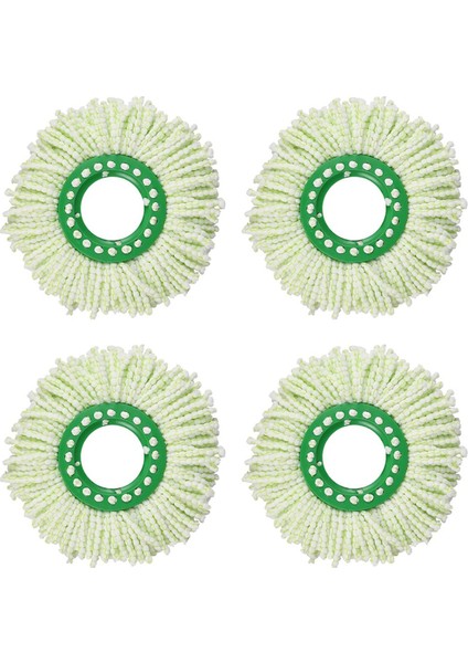 4 Paket Spin Paspası Yedek Başlık Libman Tornado Spin Mop Sistemi, Büyük Mikrofiber Yuvarlak Dönen Mop Yatık Kafası (Yurt Dışından)