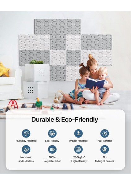 15 Paket Ses Geçirmez Duvar Panelleri 12X12X0.4 Inç Ses Geçirmez Paneller Beyaz (Yurt Dışından) fırsatları