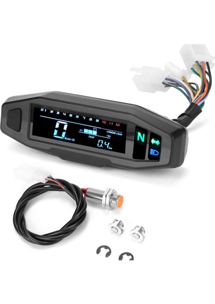 Motosiklet Mini Va Hd LCD Hız Göstergesi Yakıt Göstergesi Hd Ayarlanabilir LCD (Yurt Dışından) fiyatları