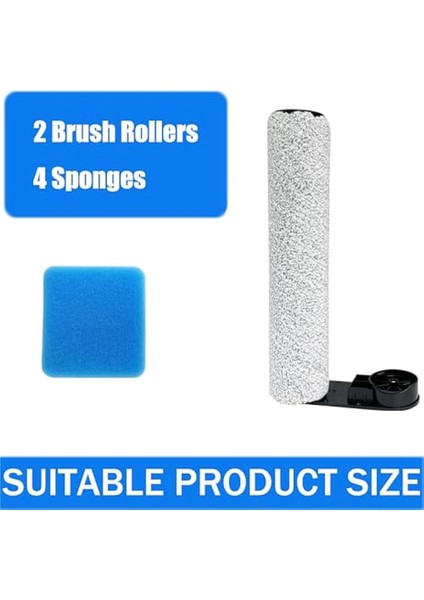 Eureka NEW430BL/JONR ED12 Vakum Süpürge Için Yedek Fırça Silindir ve Sünger Filtre Seti (2 Fırça Silindiri+4 Sünger) (Yurt Dışından) indirimleri