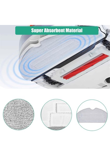 Xiaomi Roborock S8 S8 Plus S8+ S8 Pro Vakum Süpürge Hepa Filtre Mop Bezi Yedek Parçalar (Yurt Dışından) fiyatları