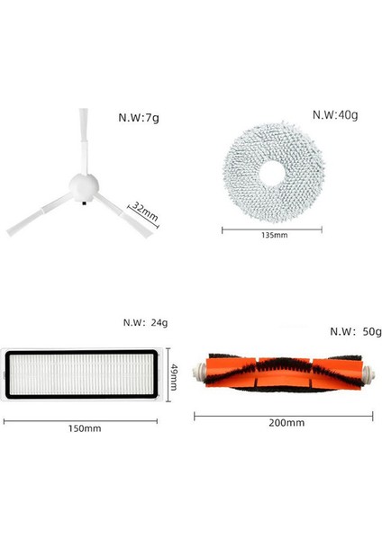 Xiaomi S10 S10 Pro Robot Vakum Değiştirme Ana Yan Fırça Hepa Filtre Mop Rag Bezi Için Yedek Parçalar (Yurt Dışından) indirimleri