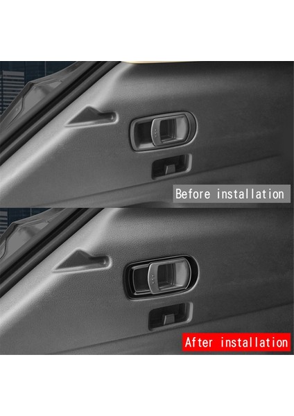 Araba Arka Bagaj Anahtarı Trim Kapağı Sticker Parlak Siyah (Yurt Dışından)