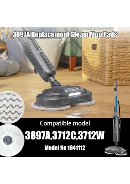 6pcs Bissell Spinwave Için Paspas Pedleri Smartsteam Ovma Buhar Paspası 3897A 3712C 3712W Dönen Paspas Yedek Pedi (Yurt Dışından) fiyatları