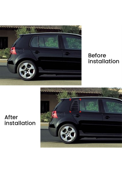 Araba Arka Cam Panjur Kepenk Kaplama Parlak Siyah (Yurt Dışından) fırsatları