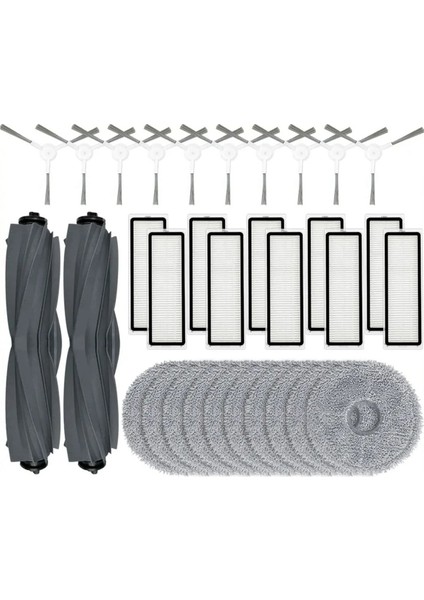 Dream L10 Prime / L10S Pro Robot Vakum Temizleyici Silindir Yan Fırça Hepa Filtre Mop Bezleri Rag Yedek Parça Aksesuarları (Yurt Dışından)